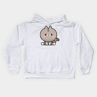 cat so cute funny kitty Kids Hoodie